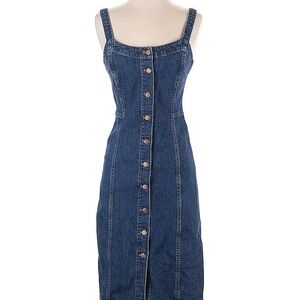 Madewell Denim Button-Front Tank Dress - Size 2
